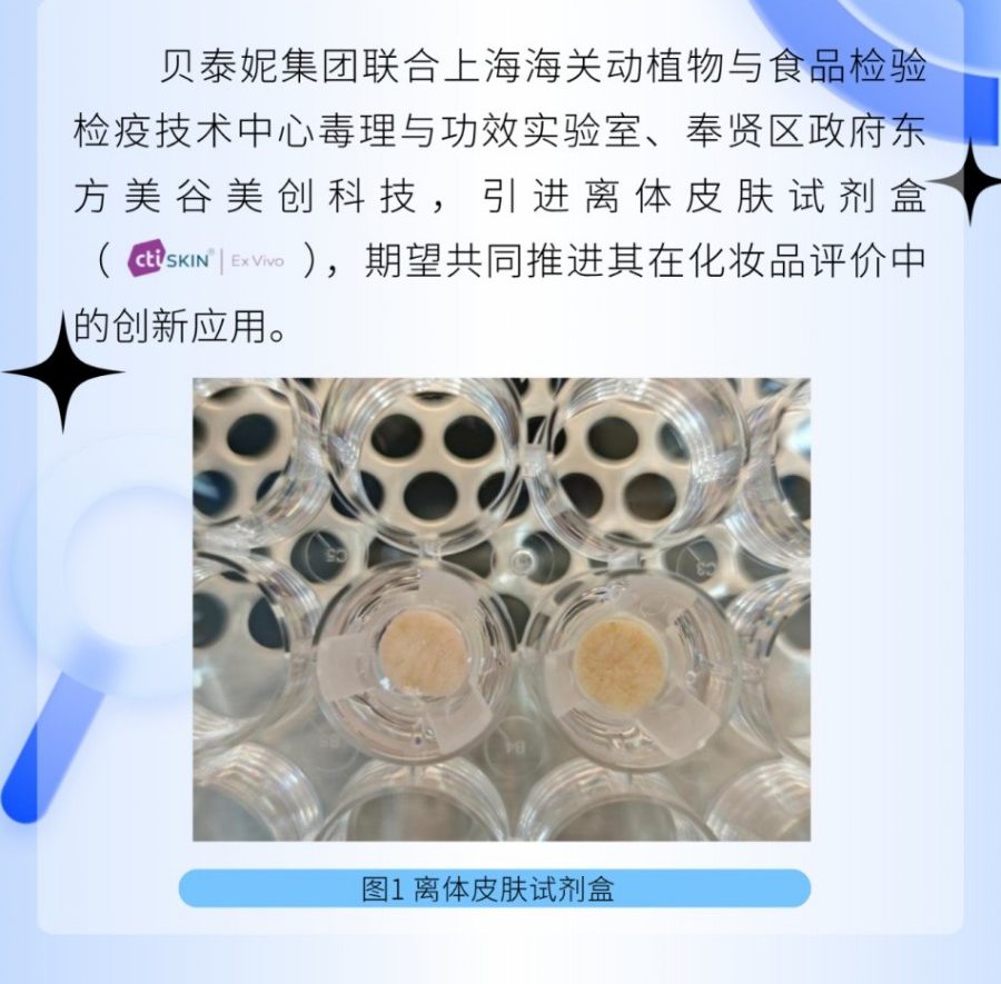 New ! 贝泰妮集团引进离体皮肤模型 赋能化妆品精准评估