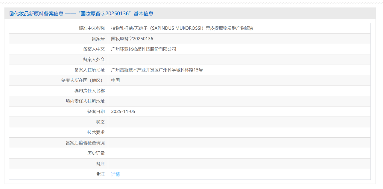 盘点11月新增的化妆品新原料备案