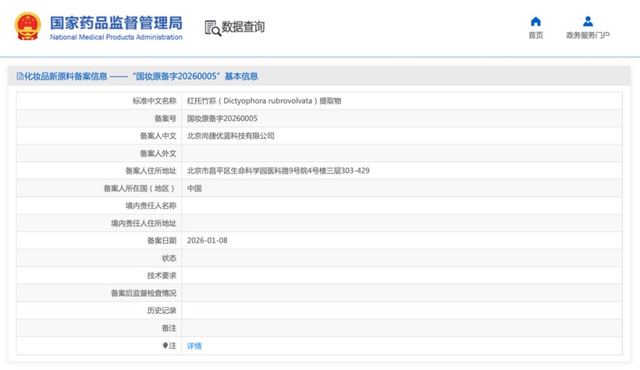 贝泰妮、东阿阿胶等4家企业备案新原料