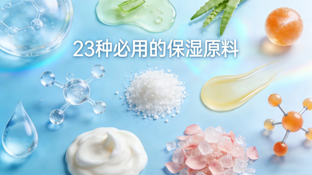 化妆品研发必备｜23 种核心保湿原料清单