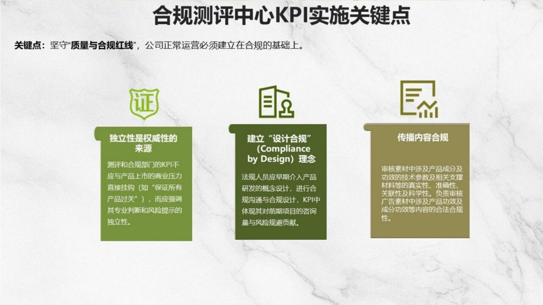 百雀羚将丽刚：对化妆品企业研发架构的新思考及研发KPI实施关键点