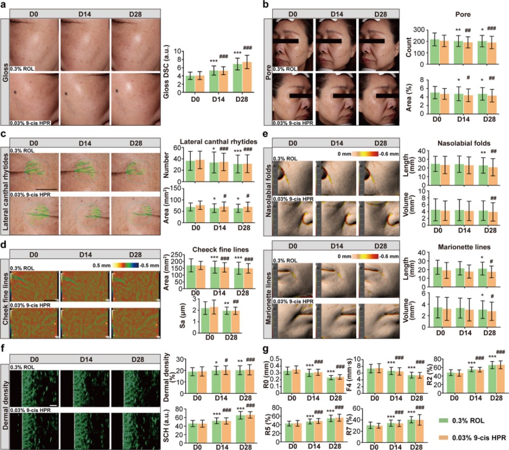 成分应用 || 优时颜探索9-顺式HPR在抗光老中的独特作用机制