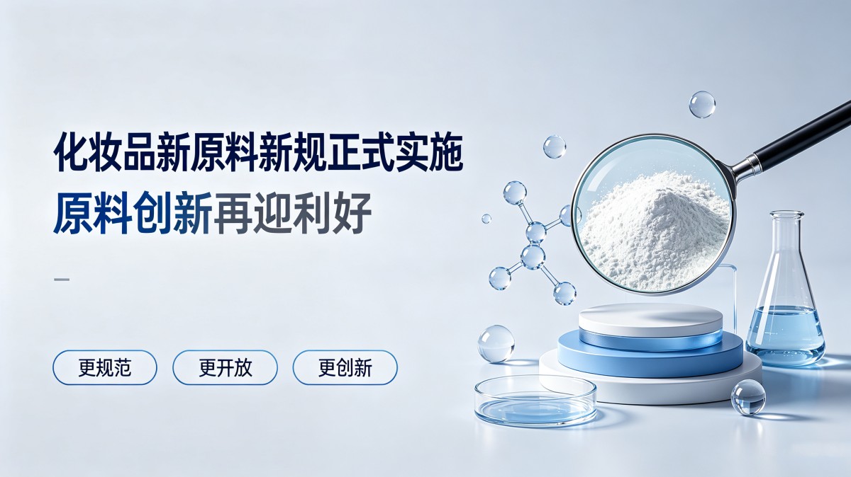 化妆品新原料新规正式实施，原料创新再迎利好