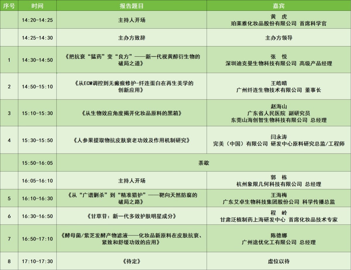 2026化妆品原料创新与应用大会